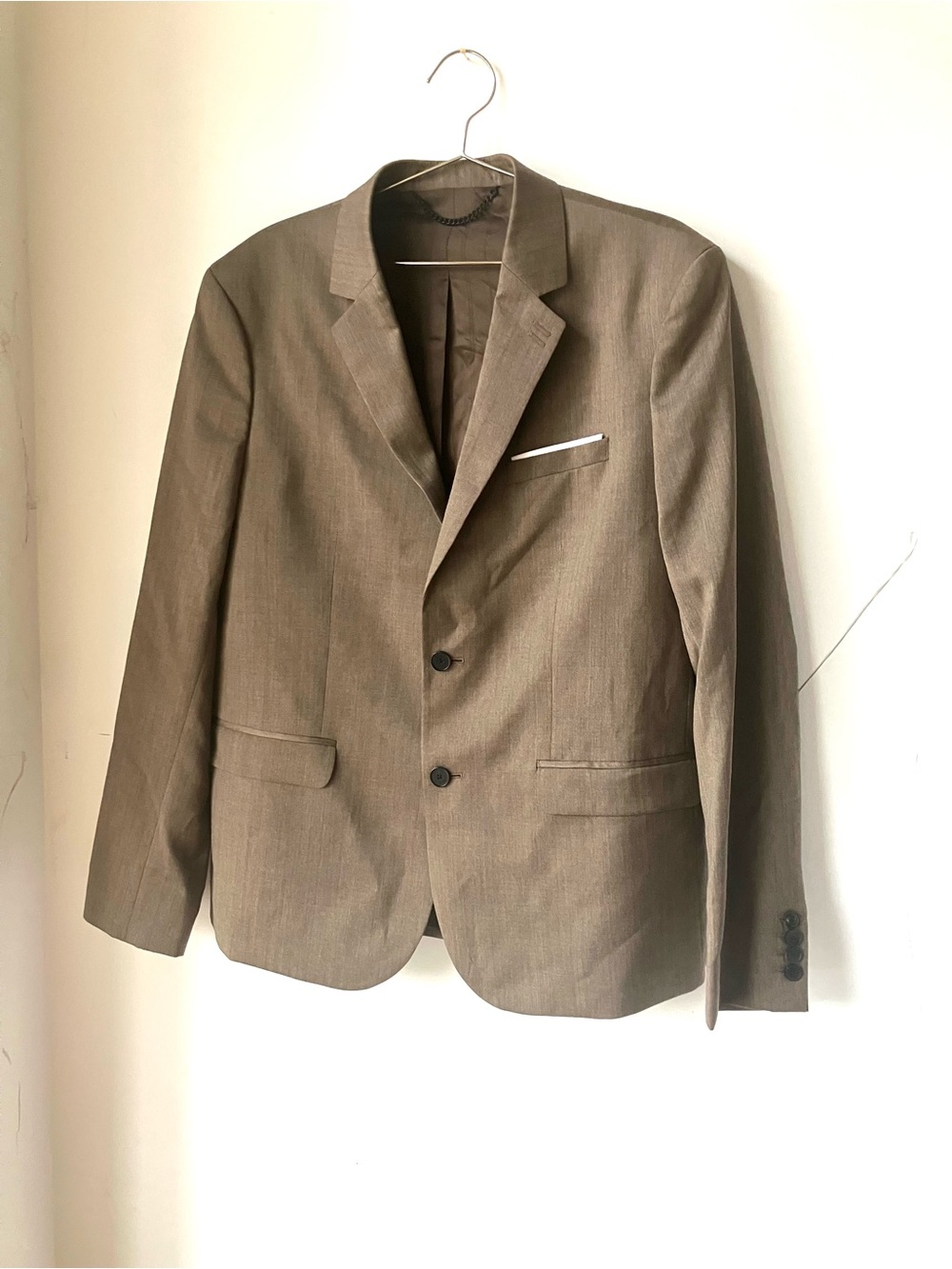 The Kooples Men's Brown EU50/US40 Wool Blazer